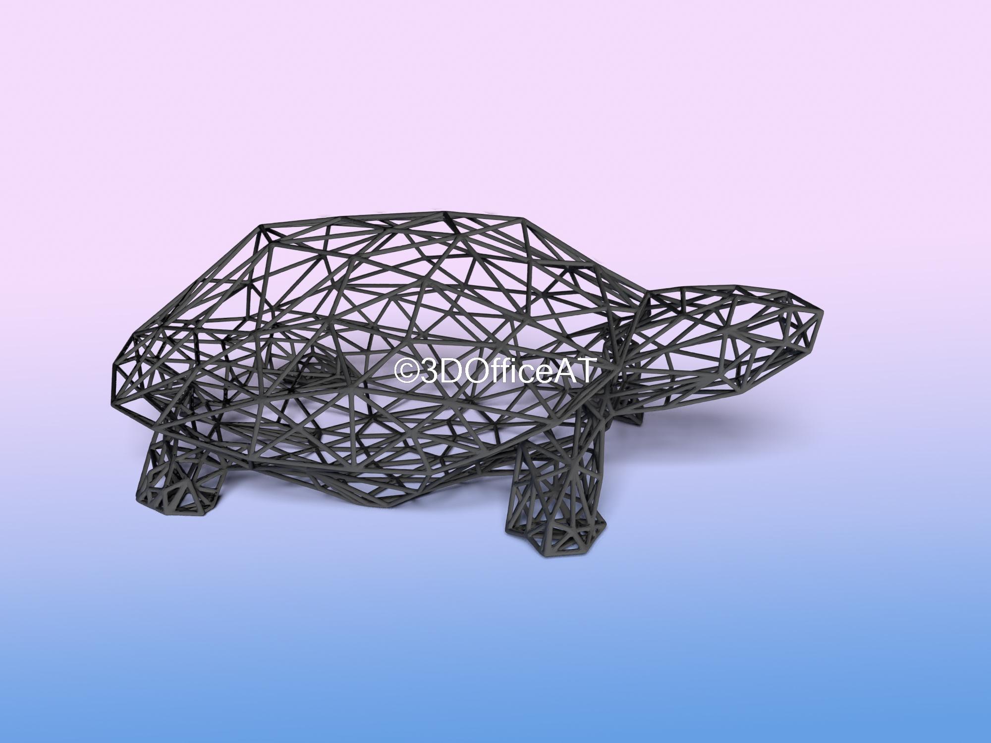 Turtle Wire Art 3d model