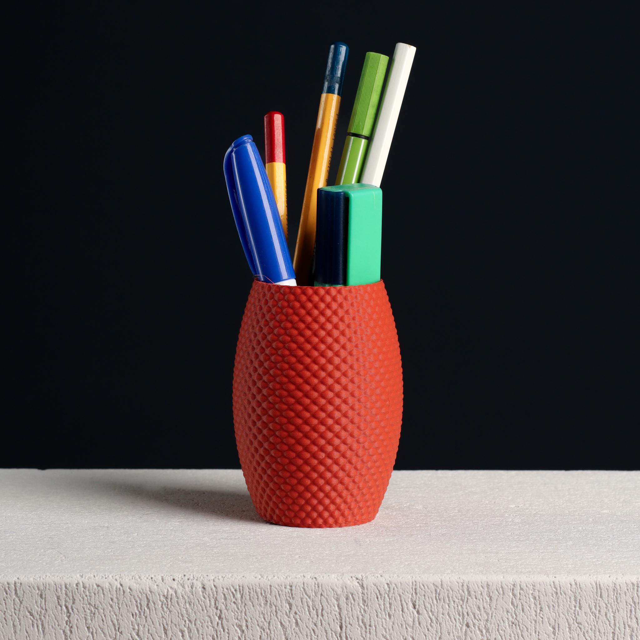  Bubble Pencil Cup, Desk Organizer (vase mode)  3d model