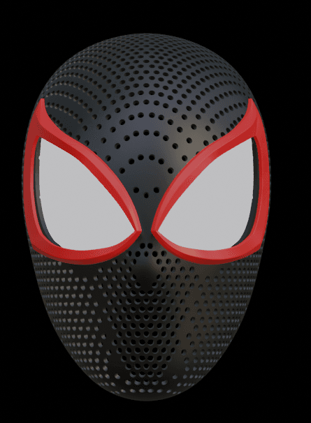 Spiderman Face Shell 3d model