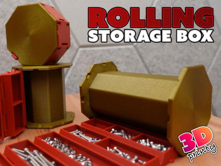 Rolling Storage Box 3d model