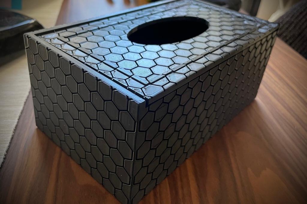 Geometric / Hexagonal Tissue Box / Dispenser 3d model