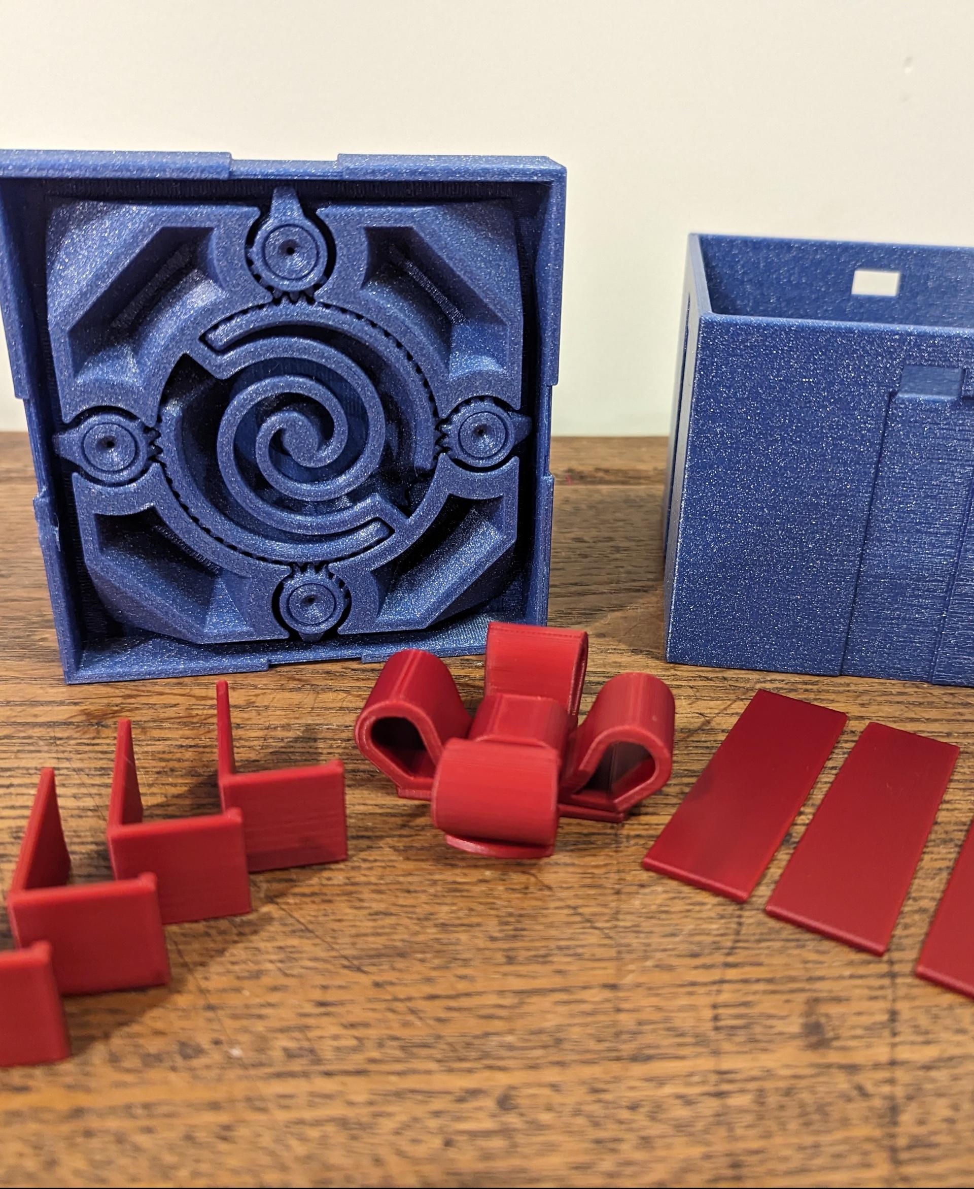 Gift Box #12 - Printed in @FilamentOne Glint Blue and @FilamentPM Pearl Red - 3d model