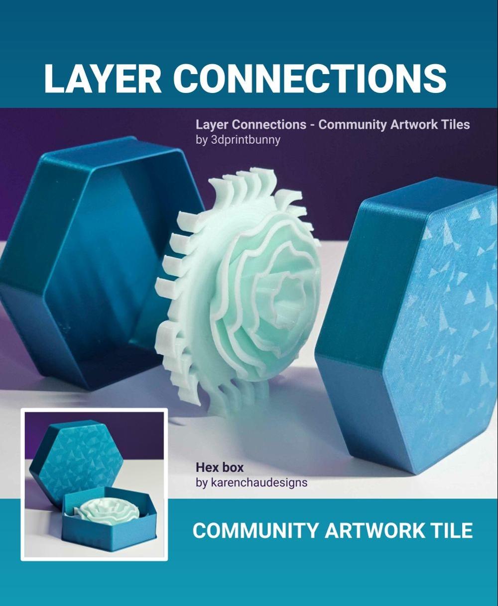 Layer Connections - Community Artwork Tiles 3d model