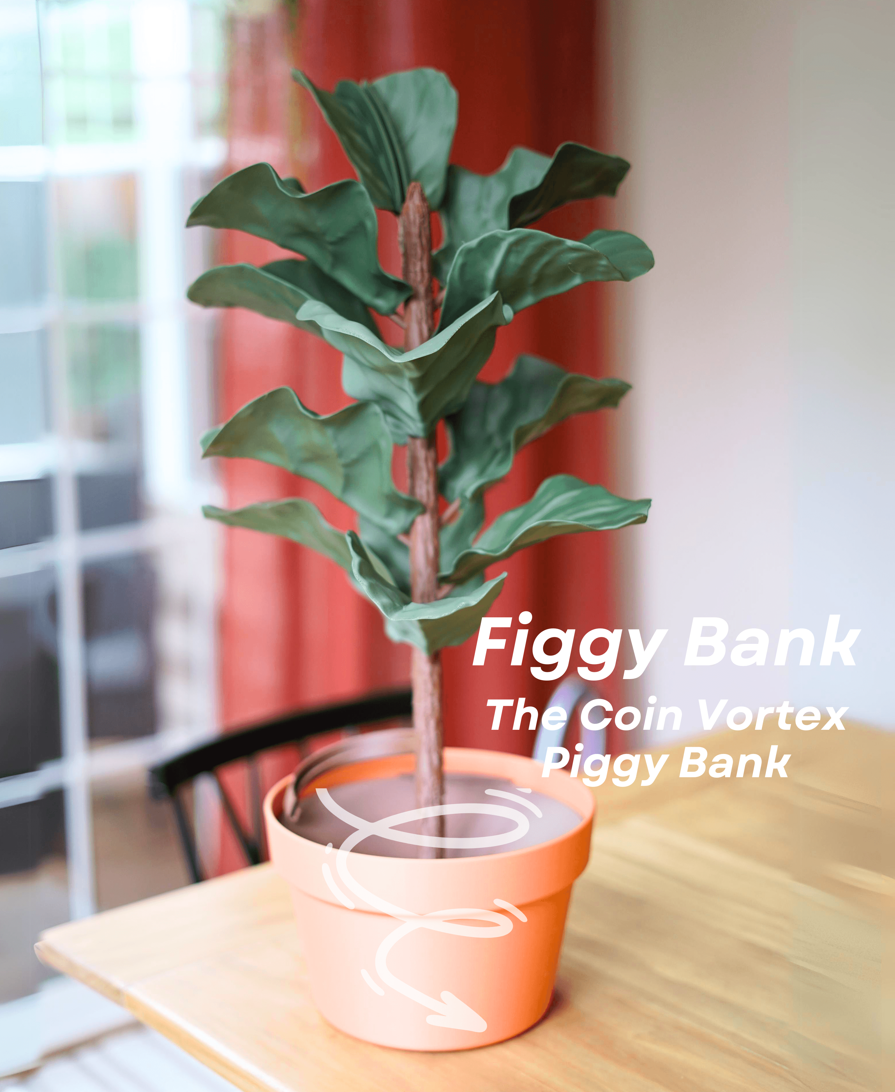 Figgy Bank - Fiddle Leaf Fig Piggy Bank 3d model