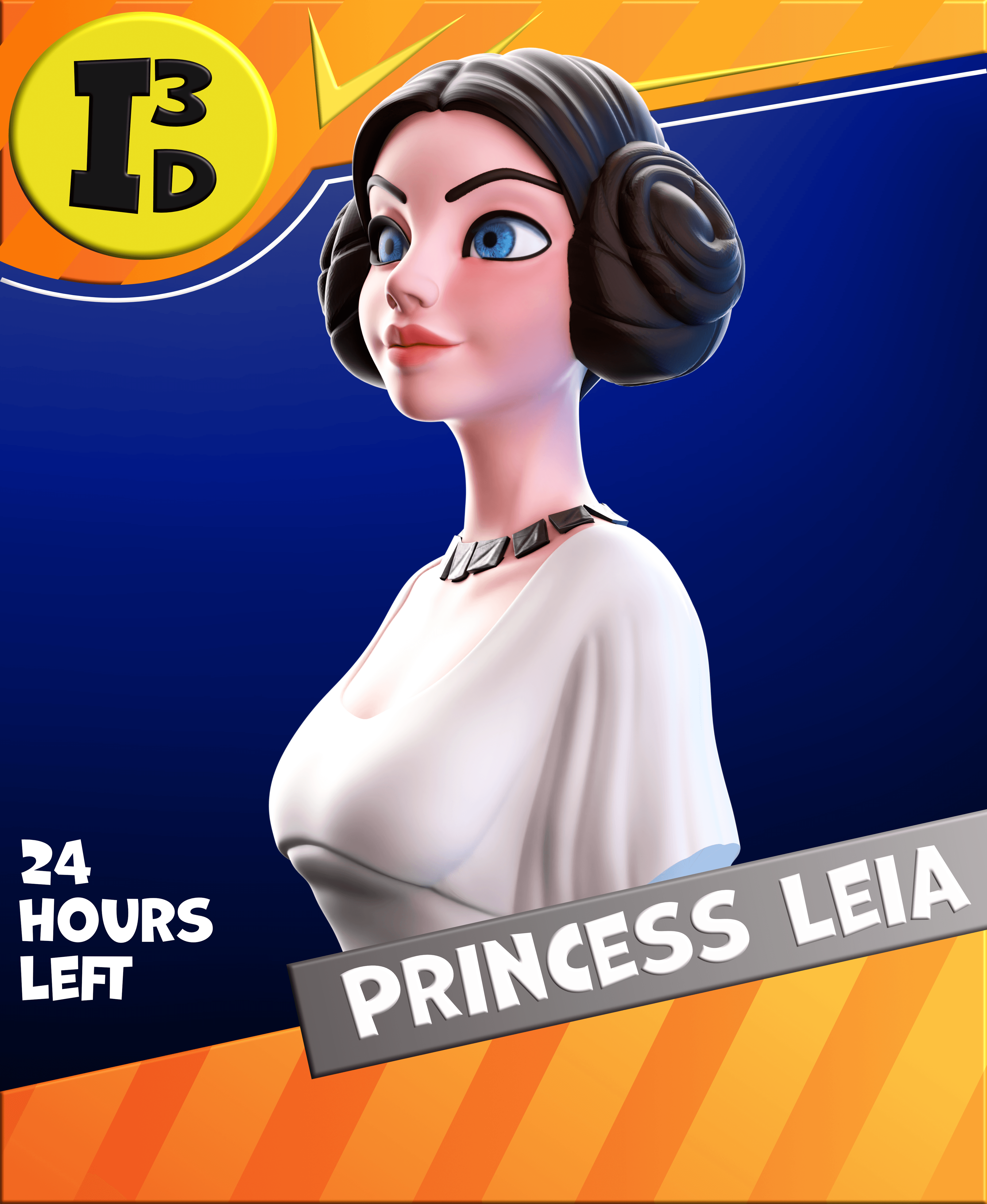 Princess Leia Bust  3d model