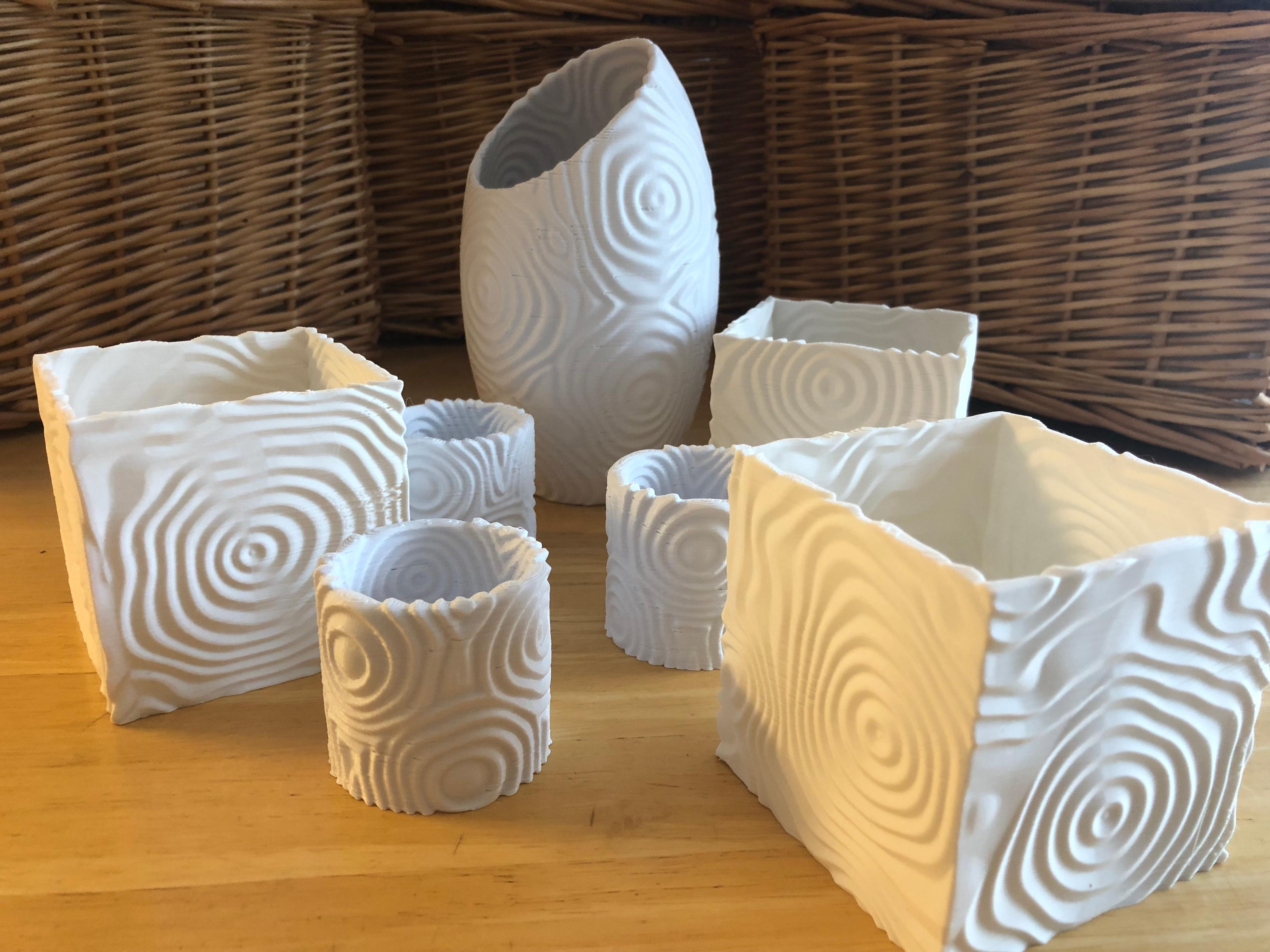 Ripple Vases (Round) 3d model
