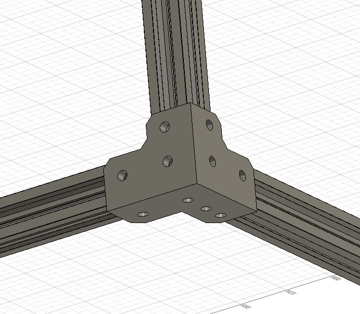 Corner bracket for 2020 section.stl 3d model