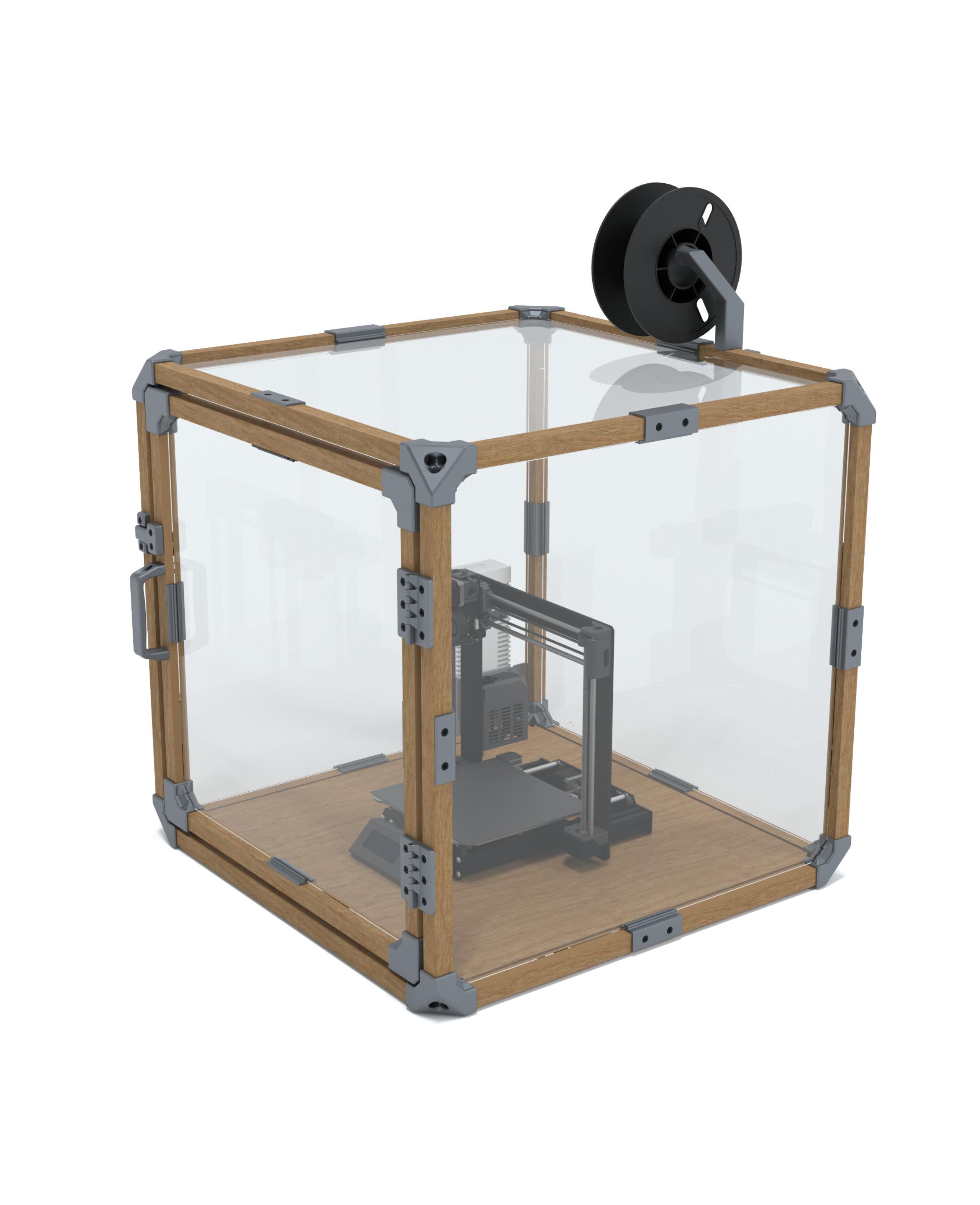3d Printer Enclosure - Wood Frame 3d model