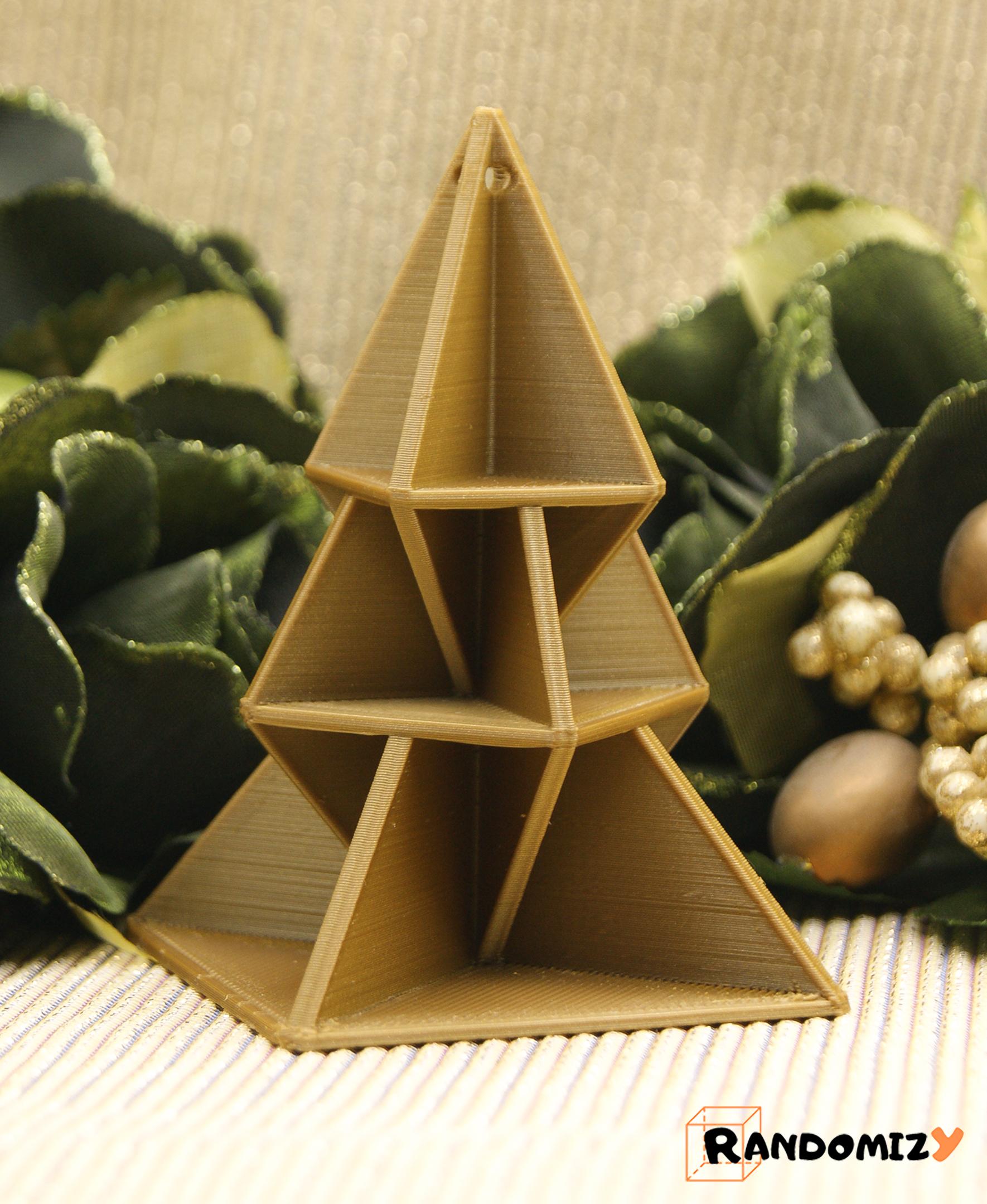 Origami Inspired Tree Ornament #4 3d model