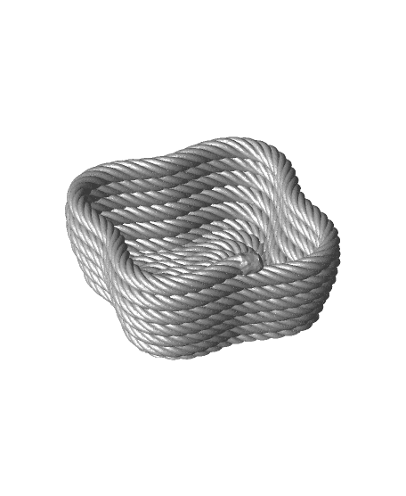 Four Corner Coiled Rope Bowl 3d model