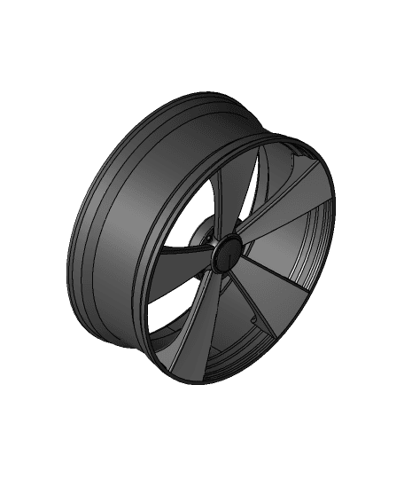 Sport Wheel Rim 1 3d model