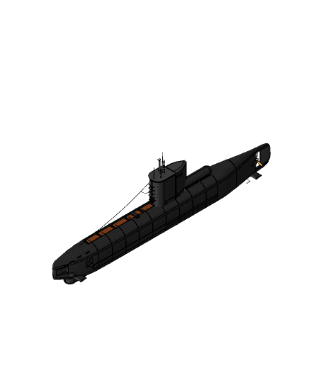 Submarine XXIII Elektro 3d model
