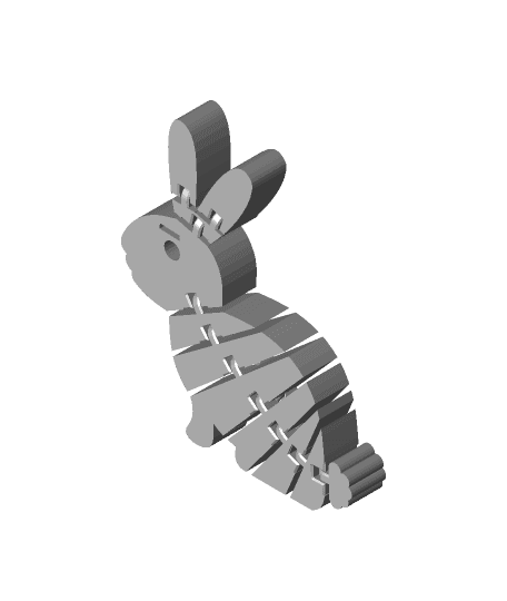 Flexi Rabbit with hidden magnets 3d model